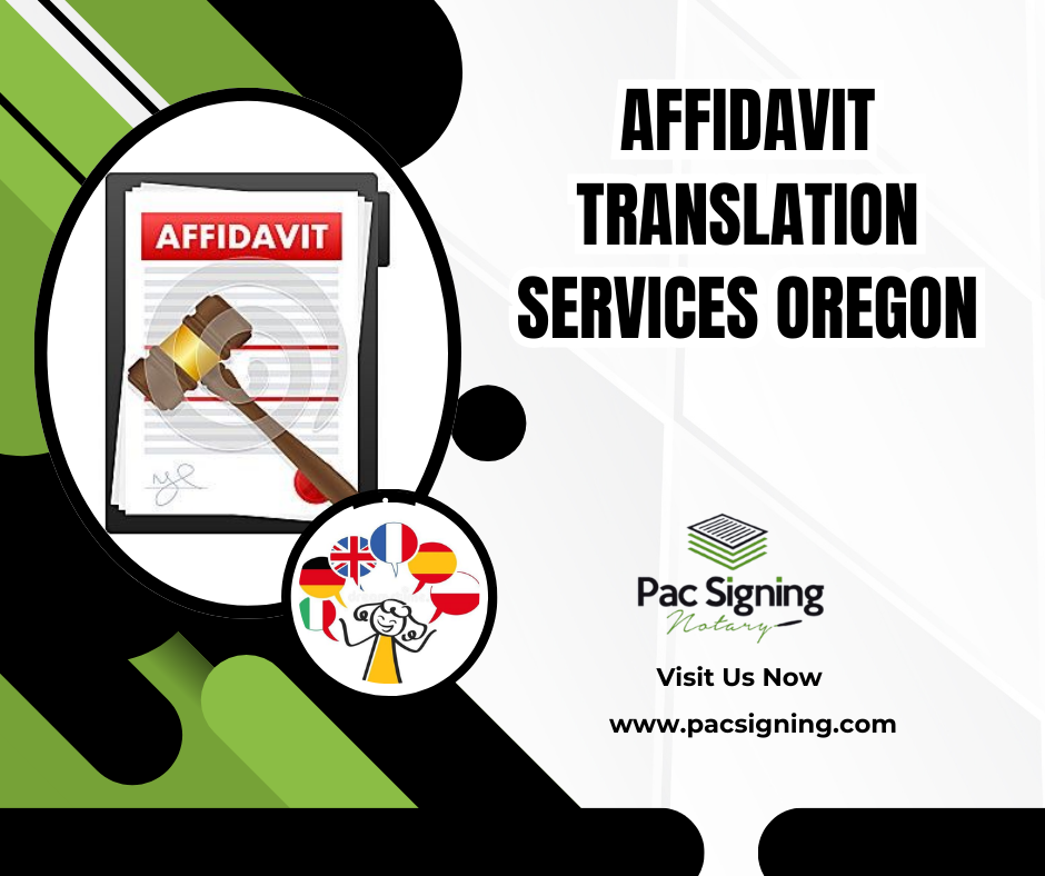 Affidavit Translation Services oregon