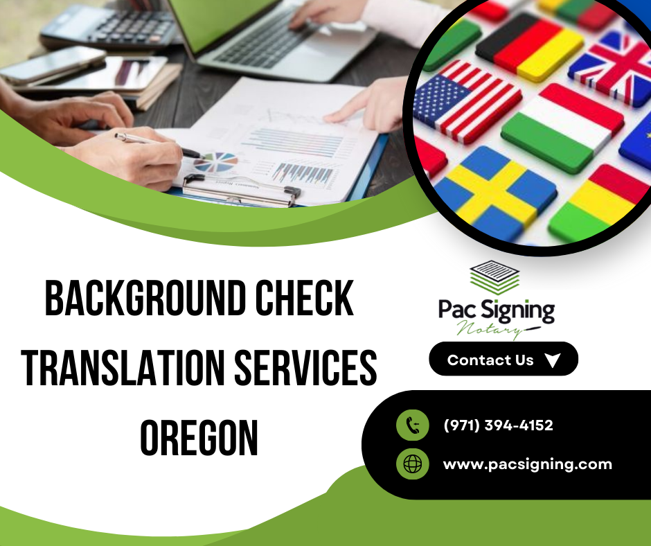 Background Check Translation Oregon