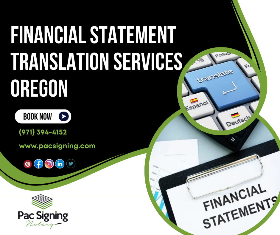 Financial Statement Translation Services Oregon