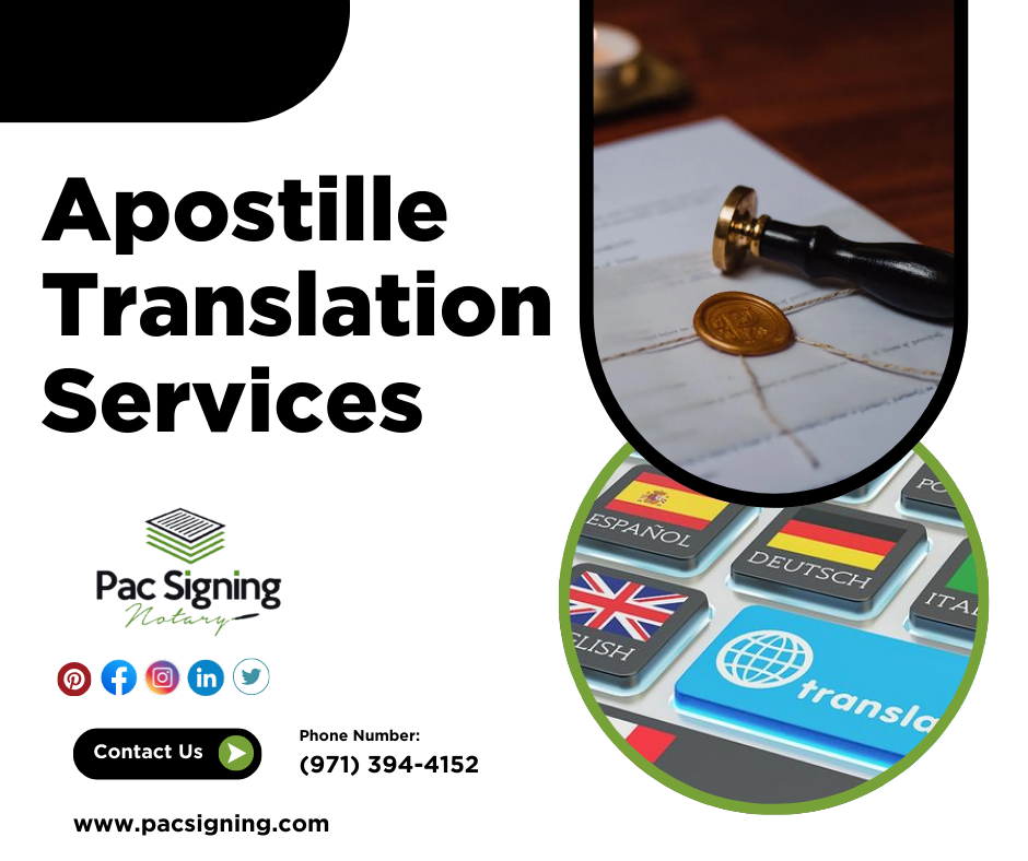 Apostille Translation Services Oregon hillsboro