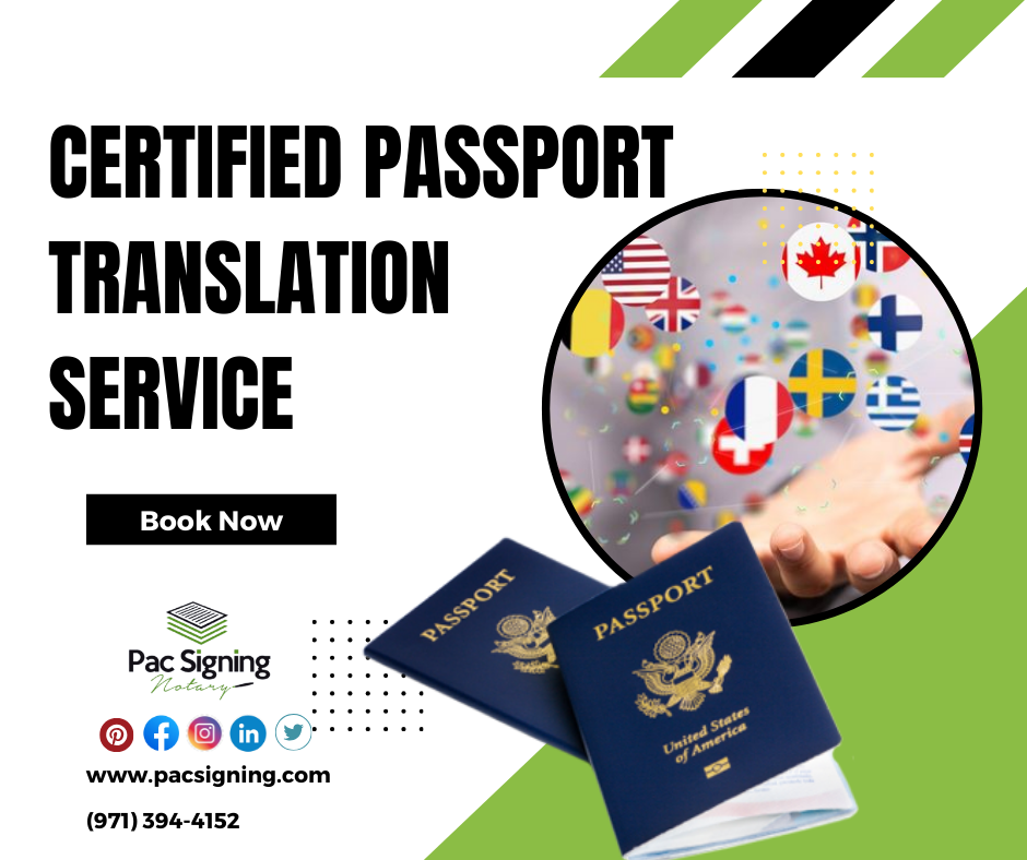 Certified Passport Translations hillsboro oregon