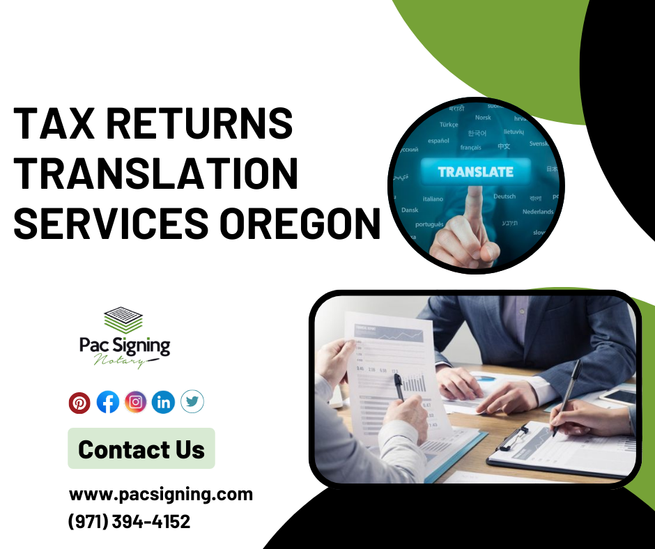 Tax Returns Translation Services hillsboro- portland -- lake oswego oregon