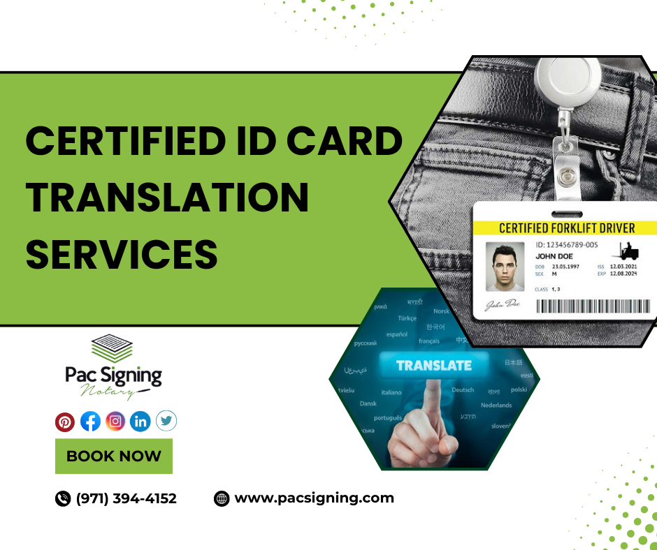 Certified ID Card Translation Services portland