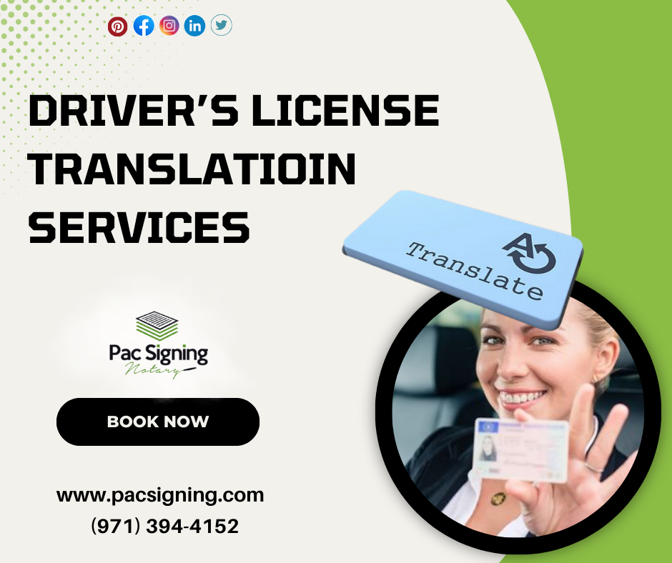 Driver's License Translation Services Hillsboro