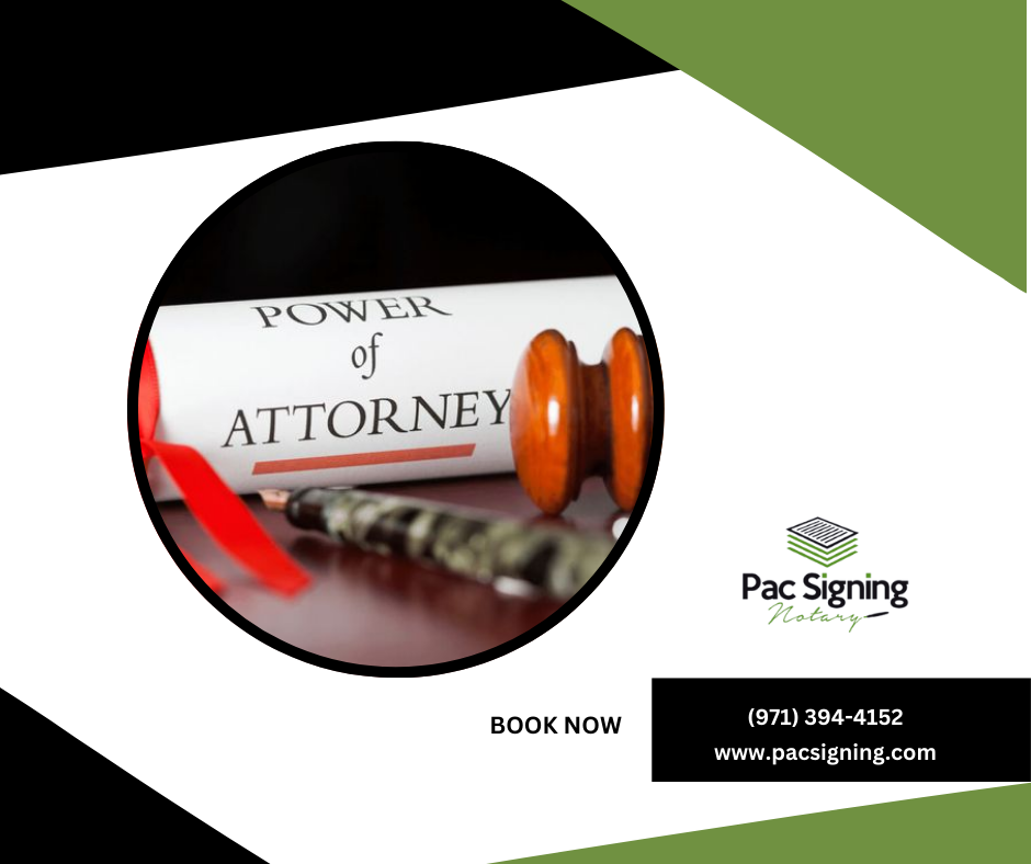 power of attorney notary service in oregon